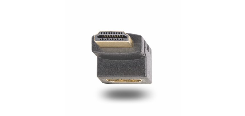 StarTech.com Adaptateur HDMI 2.0 à Angle Droit Vertical, Mâle vers Femelle, Économiseur de Port HDMI Vertical à 90 Degrés, 4K 60Hz, Extension Coudé pour HDMI à Haut Débit, Raccord HDMI 2.0 en Angle Vertical, M/F