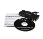 StarTech.com Mini Docking Station Universale per Laptop USB 3.0 con uscita HDMI/VGA e Gigabit Ethernet USB3.0