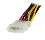 StarTech.com Câble adaptateur d'alimentation interne LP4 (4 broches) - Mâle vers 2x SATA femelle - 30 cm
