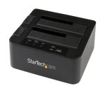 StarTech.com Dual Bay Hard Drive Duplicator, Standalone USB 3.0 (5 Gbps) / eSATA to 2.5/3.5" SATA III HDD/SSD Cloner/Copier, Hard Drive Docking Station, Hard Disk Cloner