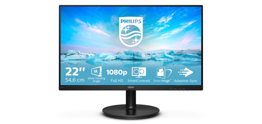 Philips V Line 221V8A/00 écran plat de PC 54,6 cm (21.5") 1920 x 1080 pixels Full HD LED Noir