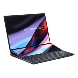 ASUS Zenbook Pro 14 Duo OLED BX8402VU-P1103X Intel® Core™ i7 i7-13700H Ordinateur portable 36,8 cm (14.5") Écran tactile 3K 16 Go LPDDR5-SDRAM 1 To SSD NVIDIA GeForce RTX 4050 Wi-Fi 6E (802.11ax) Windows 11 Pro Noir