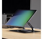 StarTech.com Support Rotatif pour PC Portable, Base Pivotante à 360&deg;, Support Rotatif pour Bureau, Hauteur et Inclinaison Réglables, Poids Max 5kg, Construction en Aluminium, Design Portable