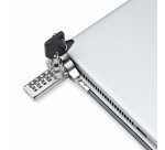 StarTech.com 10-Pack Dual-Access Laptop Lock, 6.5ft (2m) Keyed Alike and Combination Security Cable Lock for K-Slot Devices, Computer Anti-Theft Steel Cable