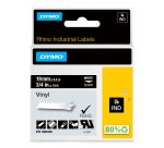 DYMO RHINO Etiquette en vinyle, 19 mm x 5,5 m, noir/
