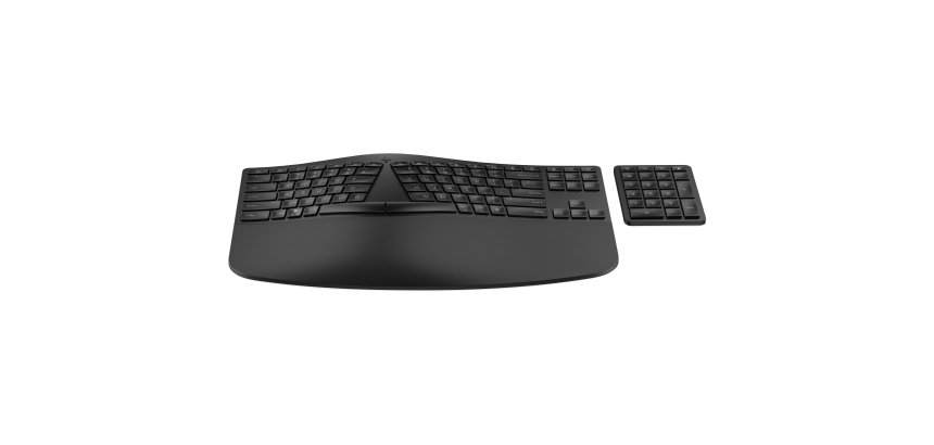 HP 965 BLK ERGONOMIC WL KBD clavier Maison RF sans fil + Bluetooth Noir