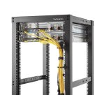 StarTech.com Crochet à Anneau en D pour la Gestion des Câbles dans les Baies de Serveurs 1U Verticales (4?5 x 10cm); Organiseur de Câbles pour Montage en Rack Réseau; Gestionnaire de Câbles pour Armoires de 19" et 10"