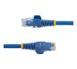 StarTech.com 50cm CAT6 Ethernet Cable - LSZH (Low Smoke Zero Halogen) - 10 Gigabit 250Mhz 100W PoE RJ45 10GbE UTP Network Patch Cord Snagless with Strain Relief - Blue, CAT 6, ETL Verified, 24AWG