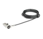 StarTech.com 6.6ft (2m) Laptop Cable Lock - 4-Digit Combination Laptop/Desktop Security Cable Lock for Wedge Slot Computers - Anti-Theft Vinyl-Coated Steel Combo Cable Lock - Portable - TAA