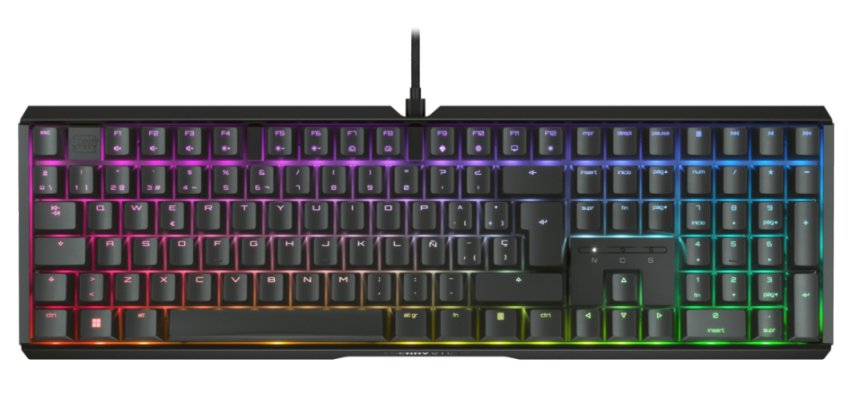 CHERRY XTRFY MX 3.1 RGB teclado Juego USB QWERTY Español Negro
