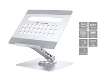 Conceptronic DONN27G soporte para ordenador portátil Plata