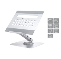 Conceptronic DONN27G soporte para ordenador portátil Plata