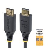 StarTech.com Câble HDMI Haut Débit de 1,5m Certifié Premium, 4K 60Hz/1440p 144Hz, HDR10/HDCP 2.2/ARC, 18Gbps, Cordon HDMI 2.0 UHD pour TV/Moniteur/Affichage, Gaine TPE