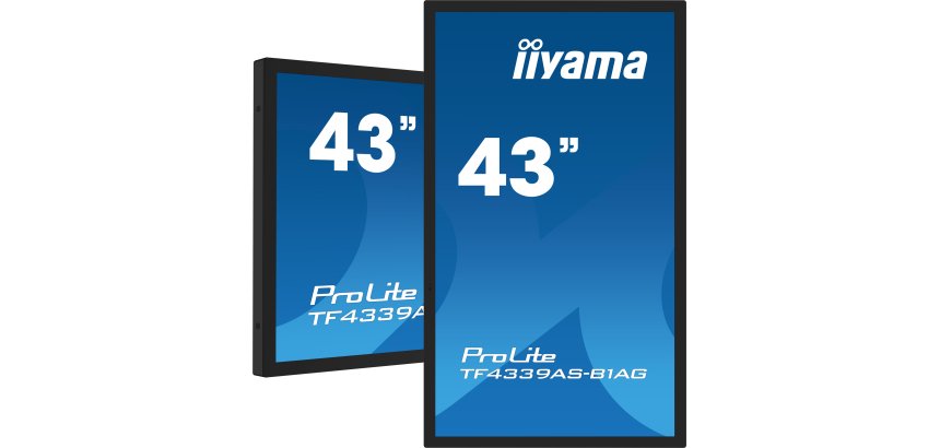 iiyama TF4339AS-B1AG écran plat de PC 108 cm (42.5") 3840 x 2160 pixels 4K Ultra HD LED Écran tactile Noir