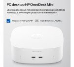 HP E4EU4EA PC/stazione di lavoro Intel Core 5 16 GB LPDDR5x-SDRAM 512 GB SSD Windows 11 Home Mini PC AI PC Bianco