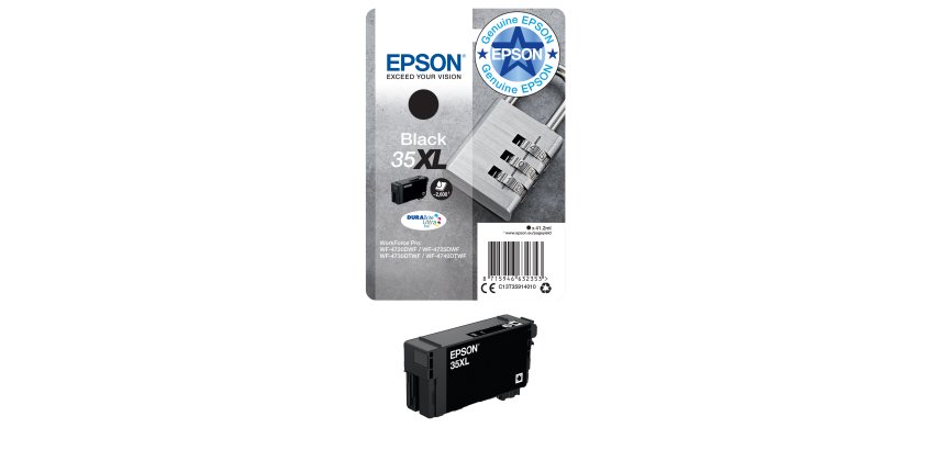 Epson Padlock 35XL DURABrite Ultra Single Black Ink