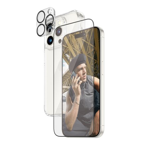 PanzerGlass ® 3-in-1 Pack iPhone 15 Pro Protector de pantalla Apple 1 pieza(s)