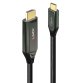 Lindy 43367 câble vidéo et adaptateur 1 m USB Type-C HDMI Type A (Standard) Noir