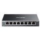 TP-Link Omada ES208GP commutateur réseau Géré L2 Gigabit Ethernet (10/100/1000) Connexion Ethernet, supportant l'alimentation via ce port (PoE) DIN rail Noir