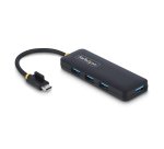 StarTech.com Hub USB-C 4 Ports, 5Gbps, USB-C vers 4x USB-A, Alimenté par Bus, Mini Hub de Voyage, Splitter USB 3.0 Multiport, Hub Portable, Protection contre les Surintensités