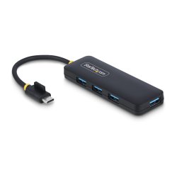 StarTech.com Hub USB-C de 4 Puertos - Ladrón USB Tipo C a 4 Puertos USB-A - Alimentado por el Bus - USB 3.0 de 5Gbps - Hub Portátil USB para Viajes - Protección de Sobrecorriente