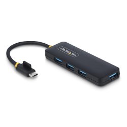 StarTech.com Hub USB-C de 4 Puertos - Ladrón USB Tipo C a 4 Puertos USB-A - Alimentado por el Bus - USB 3.0 de 5Gbps - Hub Portátil USB para Viajes - Protección de Sobrecorriente