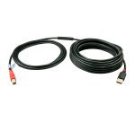 Lindy 42762 cavo USB USB 2.0 15 m USB A USB B 0,48 Gbit/s Nero, Rosso
