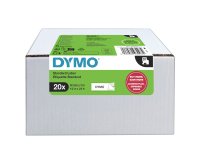 DYMO D1 etichette originali | stampa nera su bianco | 12 mm x 7 mm | etichette autoadesive per etichettatrice LabelManager | 20 pezzi