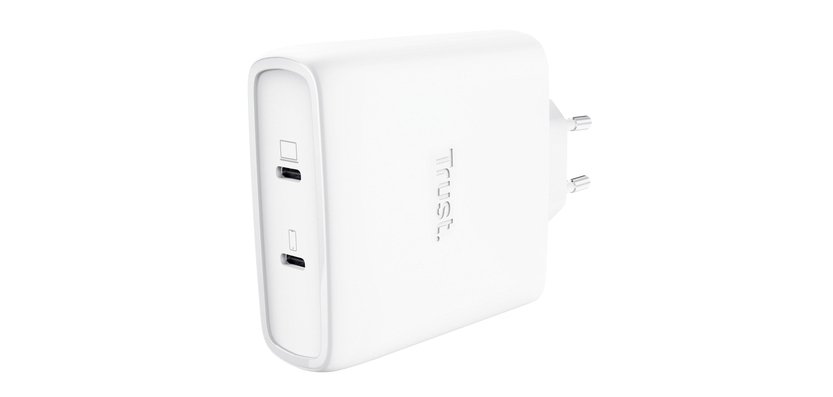 Trust Maxo Chargeur GaN USB-C 100W à 2 ports