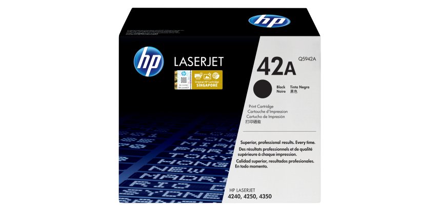 HP 42A toner LaserJet noir authentique