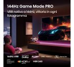 Hisense 65E7Q PRO 165,1 cm (65") 4K Ultra HD Smart TV Wi-Fi Nero 385 cd/m²