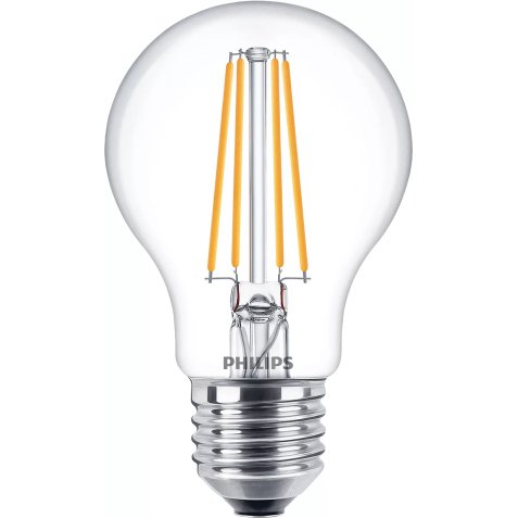 Philips Filament Bulb Clear 60W A60 E27