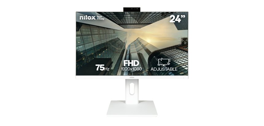 Nilox NXM24REGWEB01W pantalla para PC 60,5 cm (23.8") 1920 x 1080 Pixeles Full HD LED Blanco