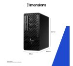 HP Z1 Tower G1i Intel Core Ultra 7 265 16 Go DDR5-SDRAM 512 Go SSD NVIDIA RTX A400 Windows 11 Pro Station de travail AI Workstation, AI PC Noir