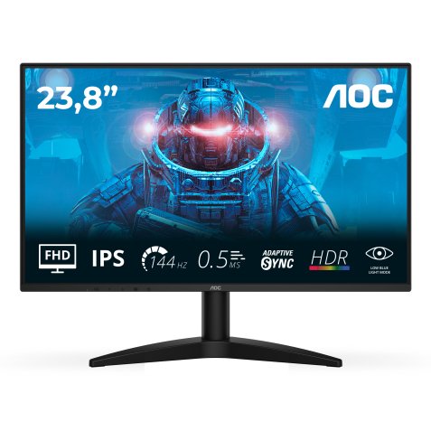 AOC 24B36X computer monitor 60.5 cm (23.8") 1920 x 1080 pixels Full HD LED Black