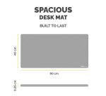 Fellowes Breyta - Desk mat: 80 x 40 cm - rubber - gray
