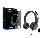 Conceptronic POLONA05B Stereo USB Headset, Noise Cancelling Microphone