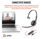 HP Poly Micro-casque Poly Blackwire 3210 monaural USB-C + adaptateur USB-C/A