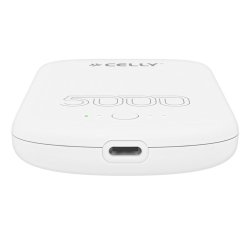 Celly MAGPB5000PROWH batería externa 5000 mAh Cargador inalámbrico Blanco