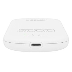 Celly MAGPB5000PROWH batería externa 5000 mAh Cargador inalámbrico Blanco