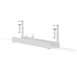 Neomounts ADS07-121WH Goulotte passe-câbles - fixation à pince - universel