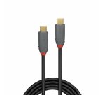 Lindy Câble USB 3.2 type C vers C, 20Gbit/s, 100W, PD, Anthra Line, 2m