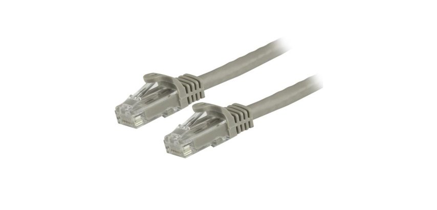 StarTech.com 1.5m CAT6 Ethernet Cable - Grey CAT 6 Gigabit Ethernet Wire -250MHz 100W PoE RJ45 UTP Network/Patch Cord Snagless w/Strain Relief Individually Tested