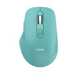 Nilox RATON DUAL WIRELESS 1600 DPI VERDE mouse Office Bluetooth + USB Type-A Optical