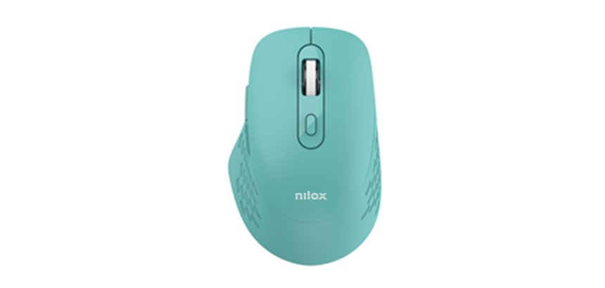 Nilox RATON DUAL WIRELESS 1600 DPI VERDE mouse Ufficio Bluetooth + USB Type-A Ottico