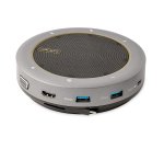 StarTech.com USB-C Speakerphone Docking Station, Mini Portable Conference Speaker and Audio Dock, USB-C to VGA/4K HDMI, 2x USB-A Hub, Mic/Speaker, Teams/Zoom/Softphone Speakerphone