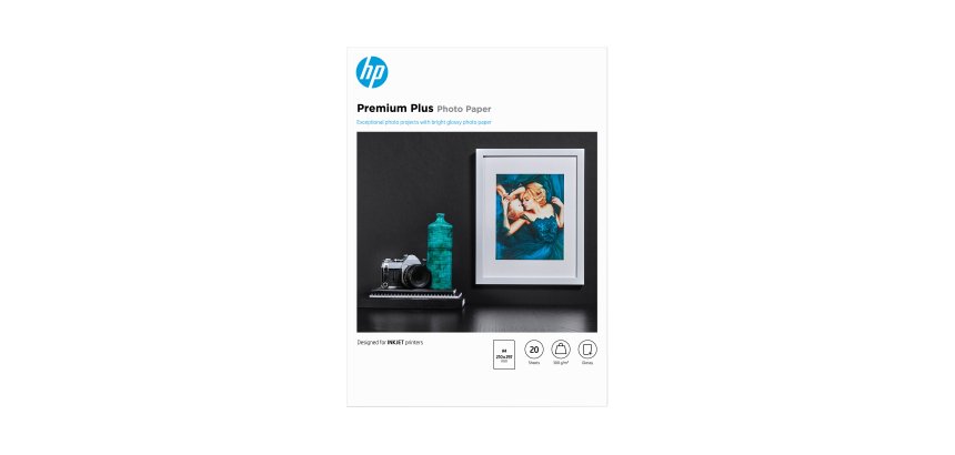 HP Premium Plus Glossy Photo Paper-20 sht/A4/210 x 297 mm