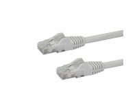 StarTech.com Câble réseau Cat6 UTP sans crochet de 10 m - Cordon Ethernet RJ45 anti-accroc - M/M - Blanc