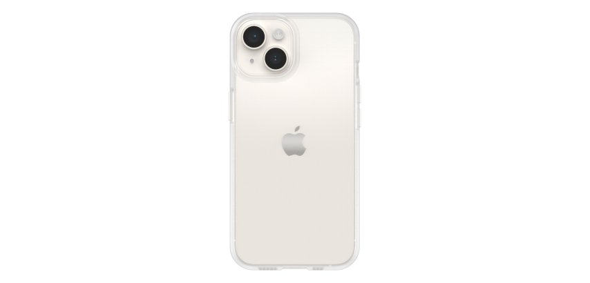 OtterBox React Série Coque pour iPhone 14, Antichoc, anti-chute, ultra-mince, protection fine, testé selon les normes militaires, Antimicrobien, Clear, livré sans emballage