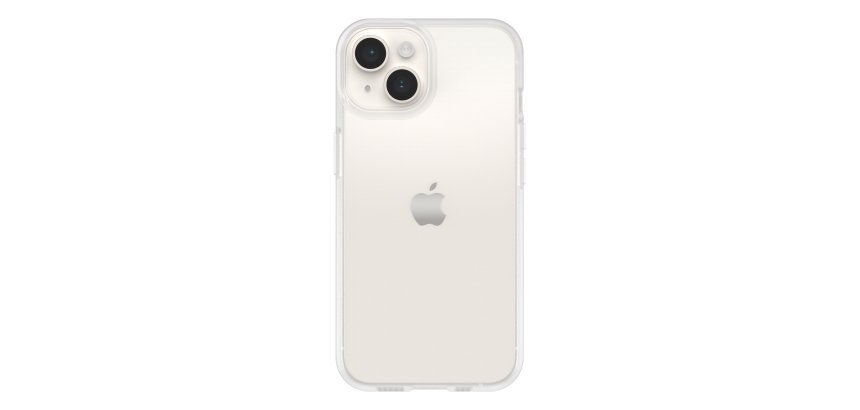 OtterBox React Série Coque pour iPhone 14, Antichoc, anti-chute, ultra-mince, protection fine, testé selon les normes militaires, Antimicrobien, Clear, livré sans emballage